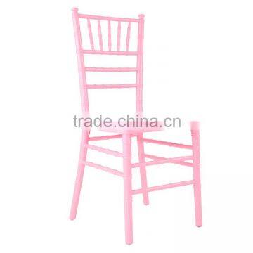 solid wood chiavari chair in pink colour for wedding and event