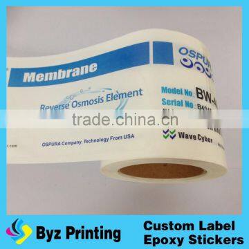 Full color glossy custom transparent label sticker, vinyl hologram sticker printing