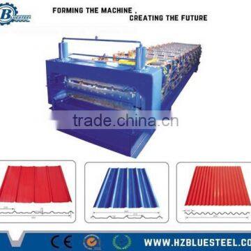 Metal Profile Galvanized Double Layer Roofing Sheet Roll Forming Machine