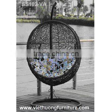 Poly Rattan swing chair