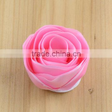 Artificial fabric flowers hair accessories craft flowers in 1.55inch -handmade silk flower for wedding decoration