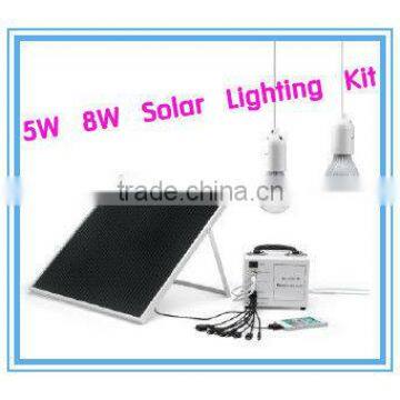 Small 5W 8W Solar Power System/Solar Home Lighting Kit