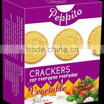 Healthy Crackers Vegetable/Shallot fla Super Big Biscuit 310g*16box
