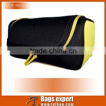 2016 Popular Polyester Vanity Bag Toiletry Bag Wash Bag for Men, Black 1680D PU for Body photo-3