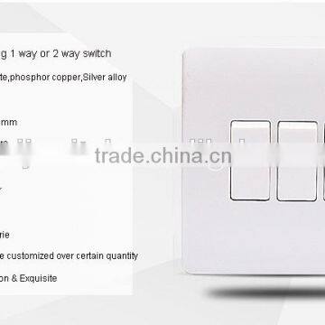 Electrical 250v 10a 86 Type 3 Gang 3 Way Wall Switch photo-2