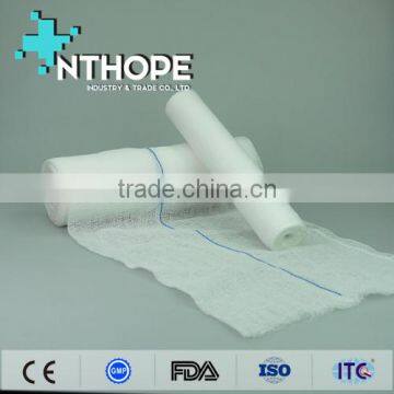 hydrophilic absorbent gauze roll mesh 19x15 with x-ray