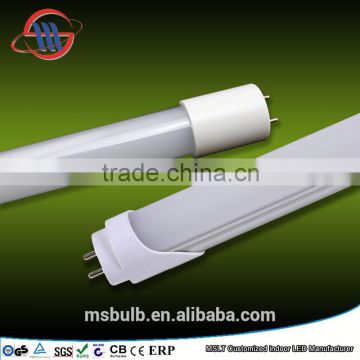 Mingshuai Led tube T8 9W PC+Aluminum 175-265V/AC LED T8 light TUV CE ROHS