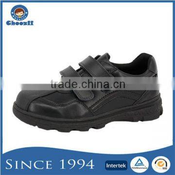 Guangzhou Customized Boys Microfiber Leather No Brand Name Sport School Shoes Without Lace