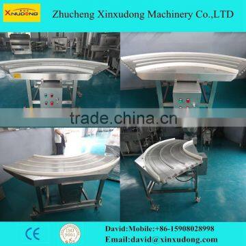 90 degree roller turning mesh belt conveyor