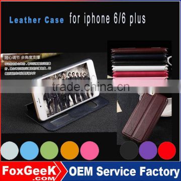 popular mobile accessories and mobile phone cases factory in china and new arrival leather case for iphone6