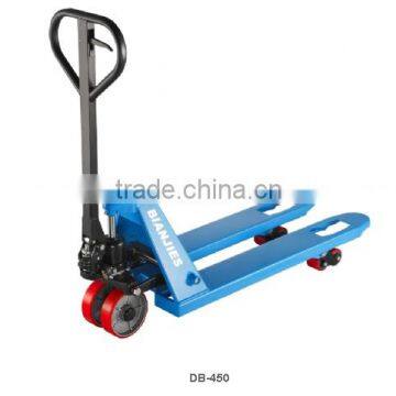 China hand pallet truck 2 ton single/double nylon/PU/rubber wheel 2000kg