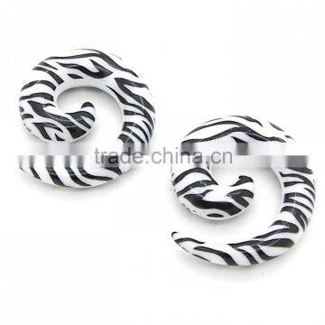 Trendy Lepard Resin Ear Spiral Piercing Jewelry