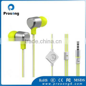 Top quality fashionable handsfree flat cable earphones for apple Iphone