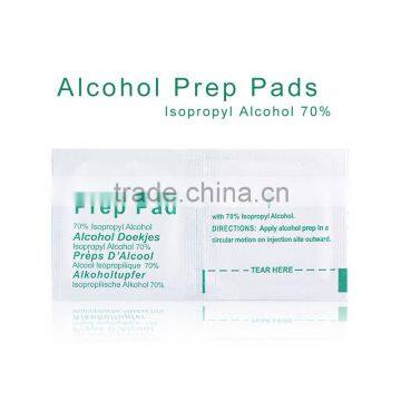 Customized brand alcohol pads swabs with MSDS