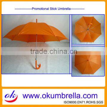 Arc 23inch Advertising Promotional Orange Stick Umbrella OK135