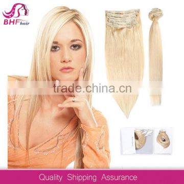 100% triple weft remy clip on hair braids