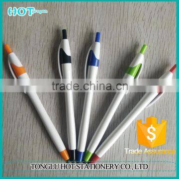 White barrel promotional ballpen with stylus touch