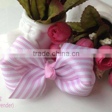 Cute Baby Bow Ties Grosgrain Ribbon Stripe Baby Hair Bow