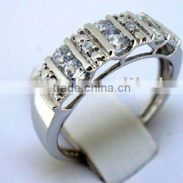 QCR054 designer hotsale sterling silver rings,lead&nickle free wholesale class 925 rings in rhodium plating