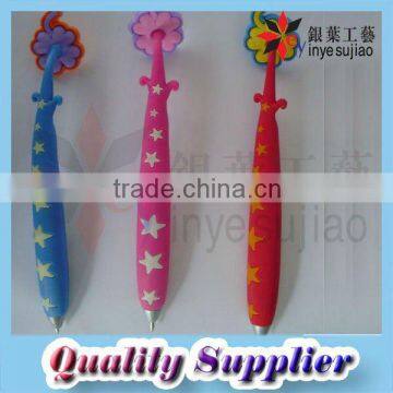 rubber grip plastic ball pen