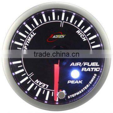 52mm Smoke Lens/ Super White & Amber LED Air / Fuel Ratio Gauge With Warning & Peak Recall