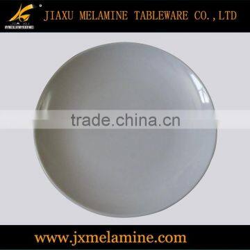 8"melamine plastic white round plate