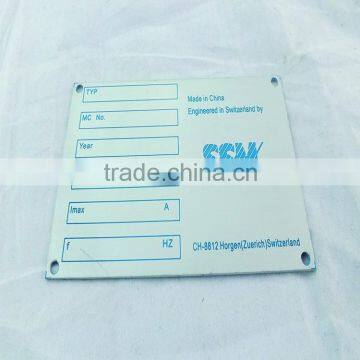 Fashion printing anodized aluminum business card nameplate