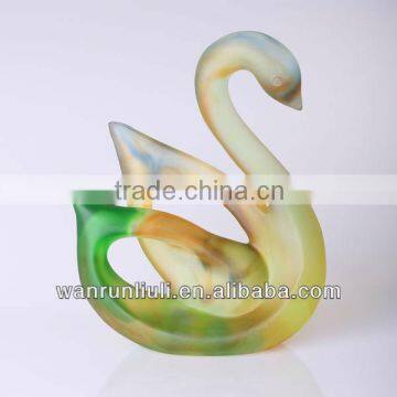 Colored Crystal Swan Crafts foe wedding favor