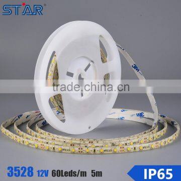 SMD 3528 flexible LED STRIP 4.8 watt per meter waterproof IP65