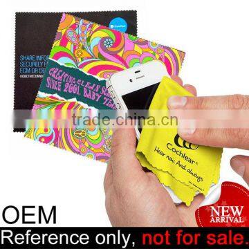 personalized bulk cheap logo printing mobile phone cleaning microfiber cloths