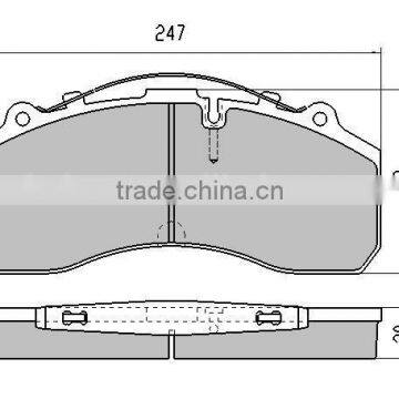 Best quality OEM Quality WVA 29087 Brake Pads for MERCEDES Truck Bus