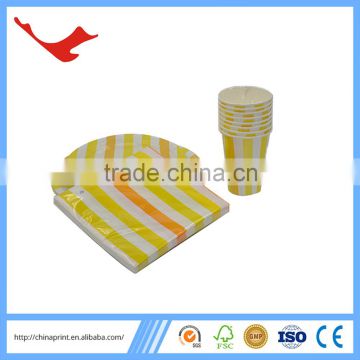 007 stripe tableware wholesale birthday party supplies