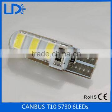 5730smd 6leds t10 width lights new design canbus T10 led bulbs