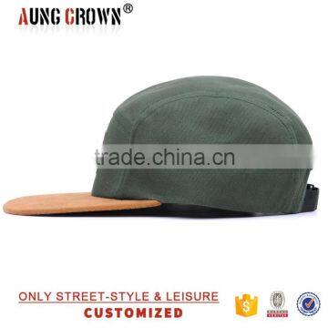 Flat Brim Design Your Own 5 Panel Hat Cap photo-4