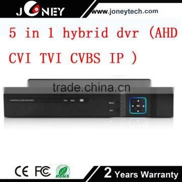 Cctv Dvr 16 Channel Cctv Dvr Standalone 5 in 1 AHD CVI TVI CVBS IP camera input hybrid dvr