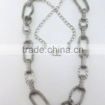 Diamond latest design hollow snake chain necklace