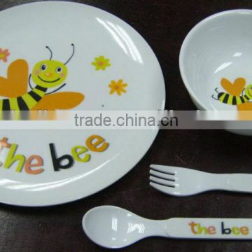 kids melamine breakfast set