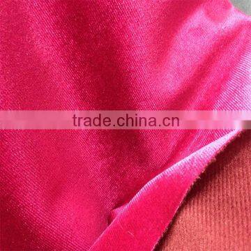 100% polyester high quality cheap korean velvet fabric for Upholstery/Suit