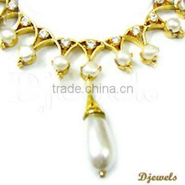Natural Pearl Necklace Sets 14K, Gold Necklace Sets, Pearl Jewelry Sets photo-3