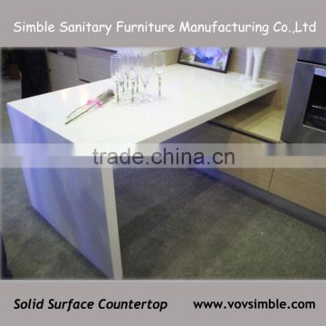 china manufactory cheap solid surface countertop,high quality man-made stone kitchen countertops