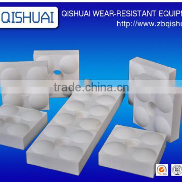 92% AL2O3 alumina ceramic hexagonal lining tile for equipment liner