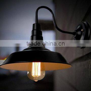 Industrial Metal Wall Lamps In Black photo-5