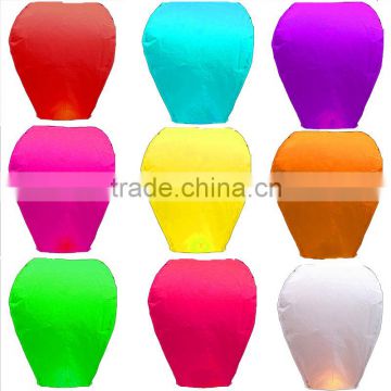 2015 Newest Flying paper wish lantern, biodegradable chinese sky lantern, flying sky lantern