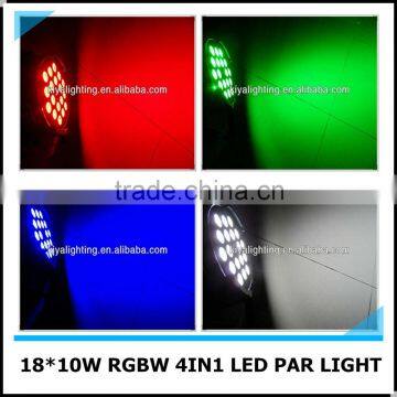 Guangzhou Stage Lighting Factory Supply 18pcs 10w Best Price Led Par64 Light