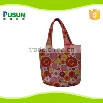 Lady Single Shoulder Foldable Neoprene Reusable Shopping Bag