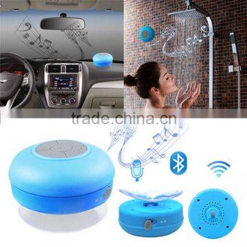 Waterproof Wireless Small Bluetooth Speaker 2016 with Silicone Suction Cup