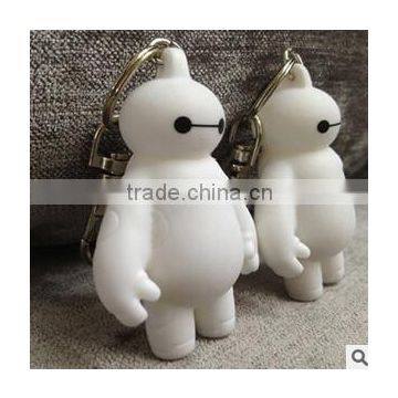 Wholesale Baymax keychain hot item on sale Metal Baymax Keychains