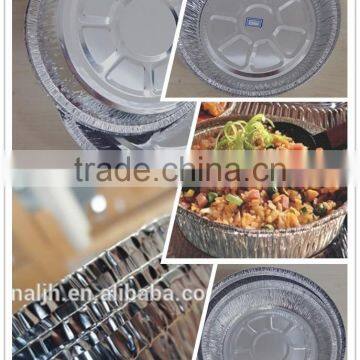 7 inches round takeout aluminium foil pan /Medium Round Pie Foil Container with dome plastic lid