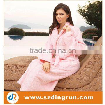 Customlized hotel/home bathrobe 100% cotton with logo