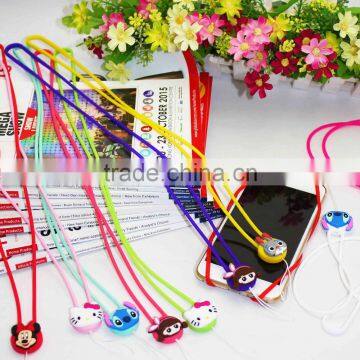 Colorful Silicone Anti-static String for Mobile Cell Phones, Cameras, USB Flash Drives, Keys, Id Name Card Assorted Colors